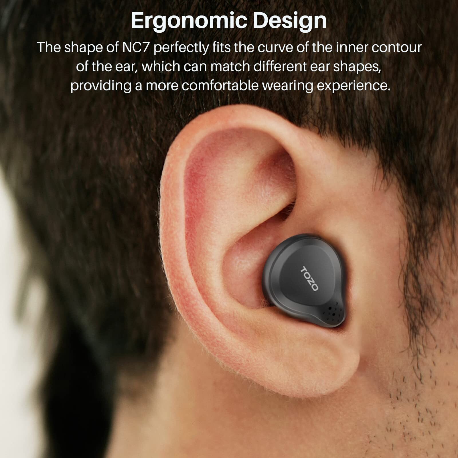 TOZO NC7 Wireless Earbuds Active Noise Cancellation Headphones, (Renew)