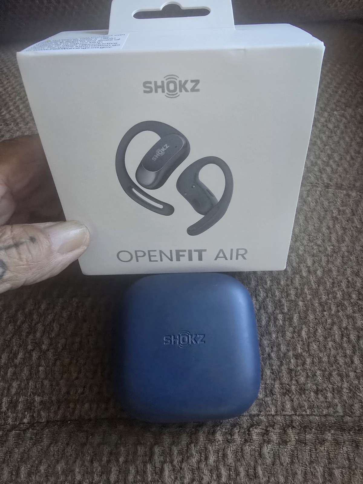 Shokz – OpenFit Air Open-Ear True Wireless Earbuds – Stone Blue New!!!