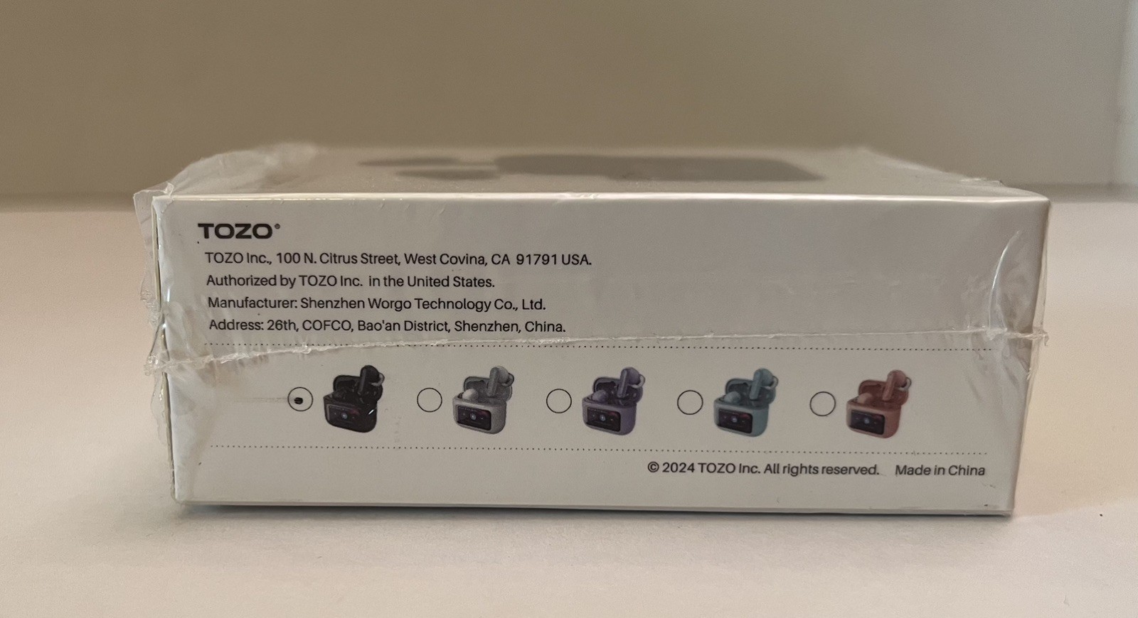 Wireless Earbuds TOZO ColorPods Touch Screen Bluetooth Noise Canceling New