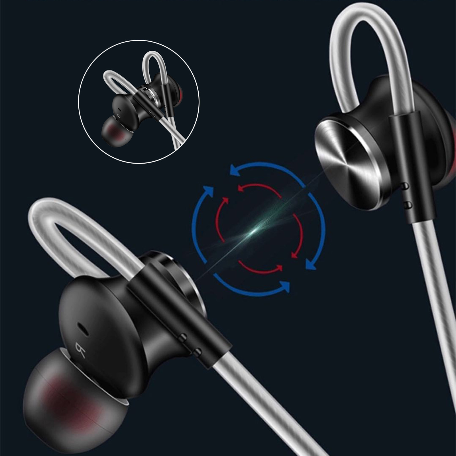 Earphones Headphones, Powerfull Bass Driven Sound, with Pro 12mm Large Drivers