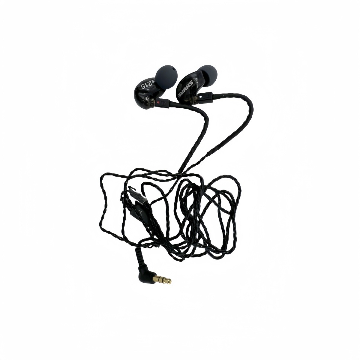 Shure SE215 Sound Isolating In-Ear Earbuds 3.5 mm jack wired Headphones Black US