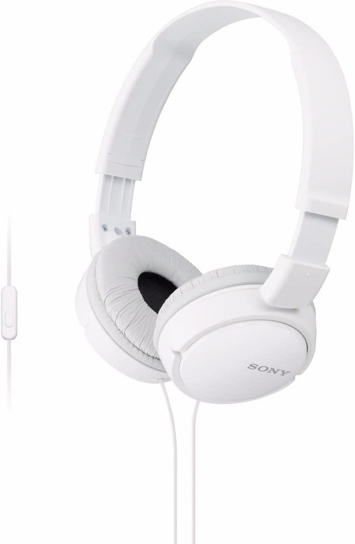 Sony MDR-ZX110 (On Ear) Deep Bass, Headband Headphones – White