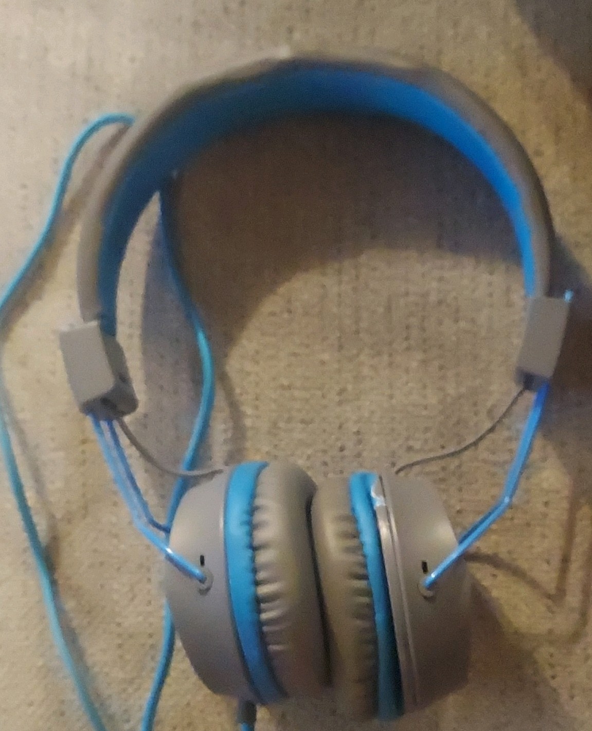 JLab Audio JBuddies Studio Wired On-Ear Headphones Gray/Blue 3.5mm Adjustable