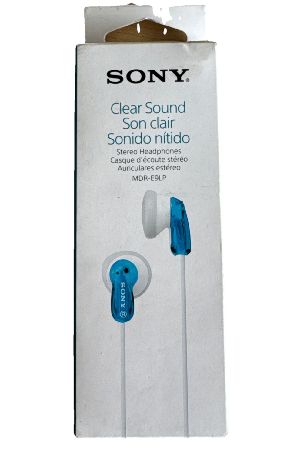 Sony MDRE9LP In-Ear Canal Earbuds Headphones, Blue, (2 PACK)