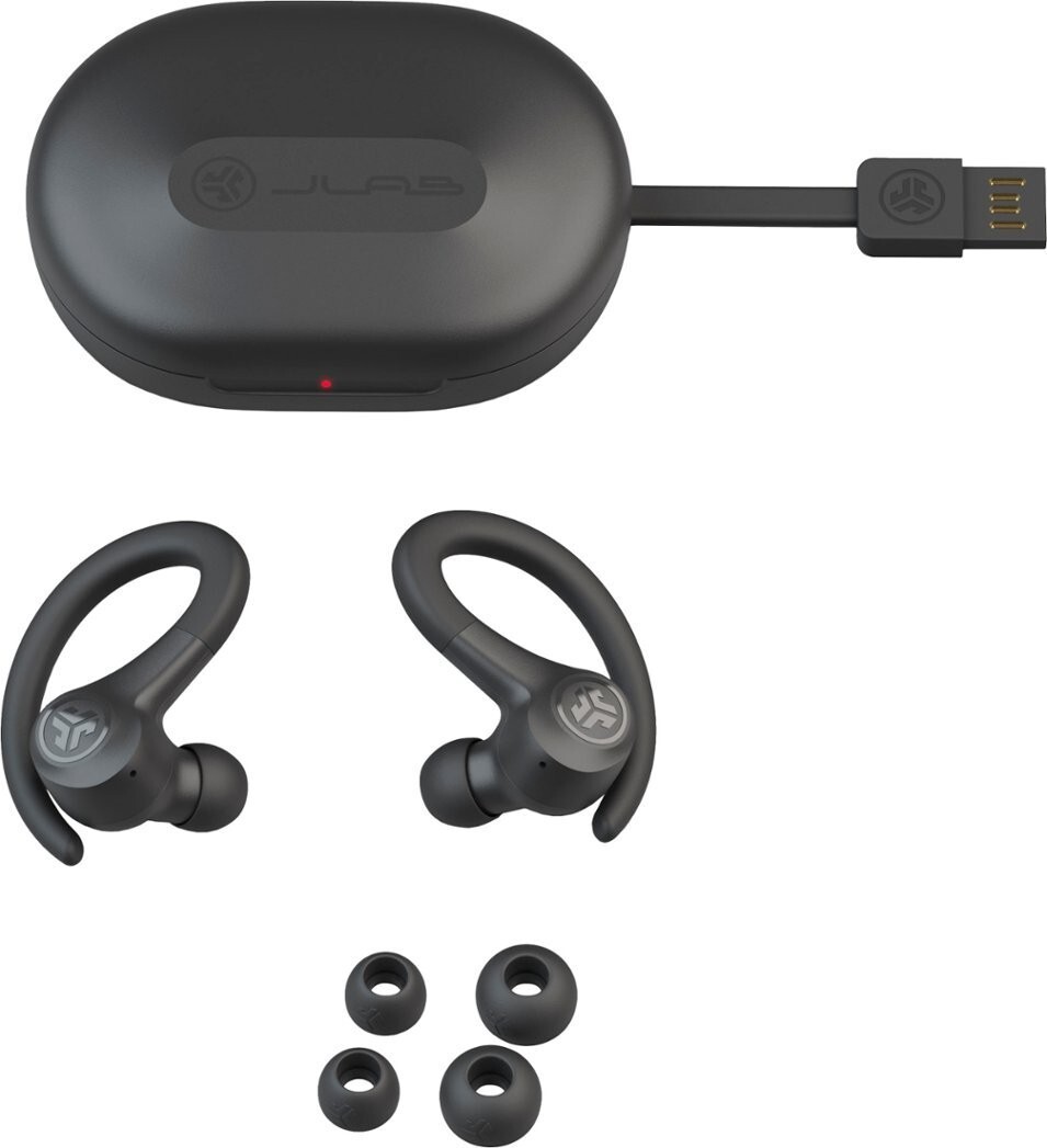JLAB EBGAIRSPRTRBLK124 Go Air Sport True Wireless Earbuds Black Bluetooth Buds