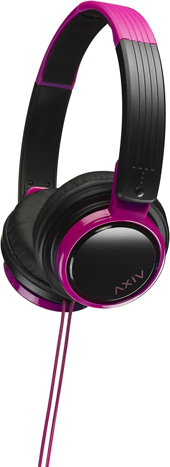 JVC HA-S200-BP Sealed Headphones Folding DJ Youth Model Black & Pink