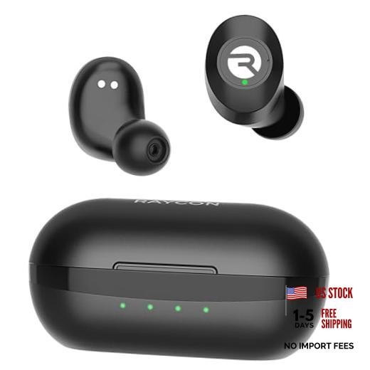 Everyday Classic Bluetooth Wireless Earbuds + Microphone with Active Black