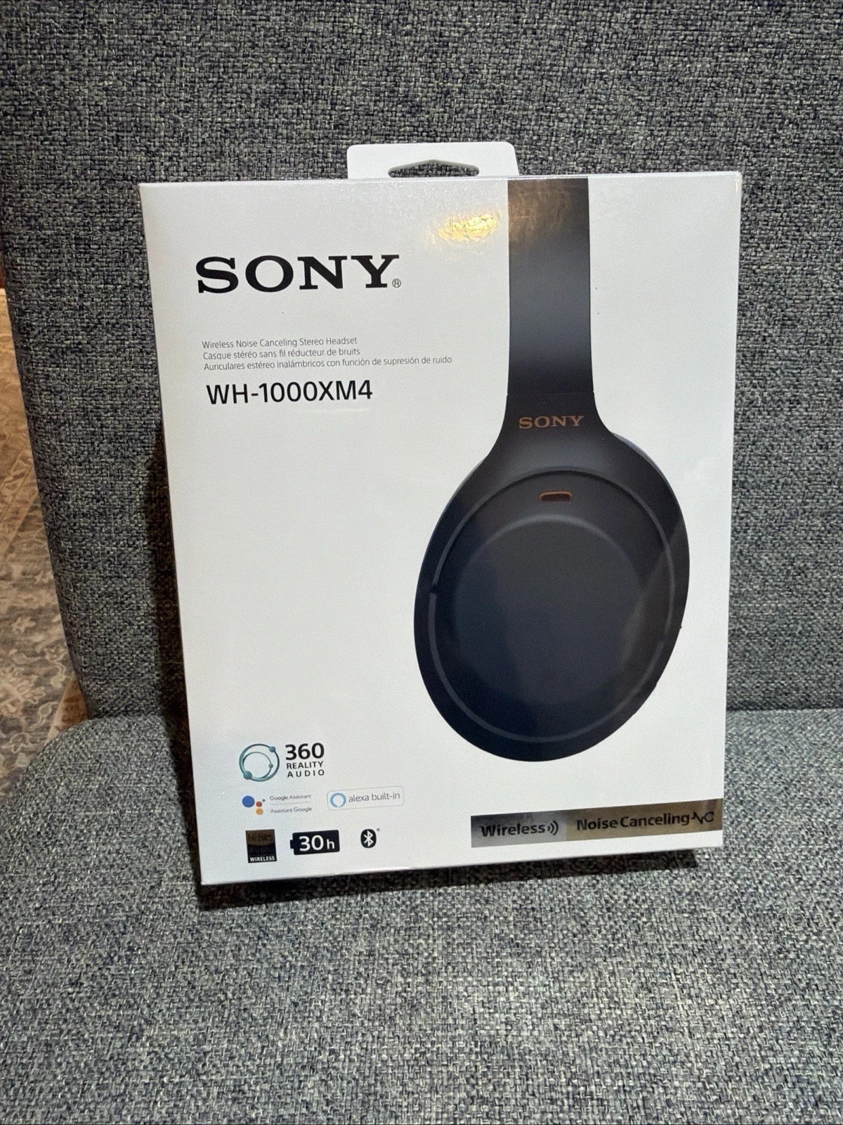Sony WH-1000XM4 Wireless Bluetooth Noise-Canceling Headphones Black – NEW