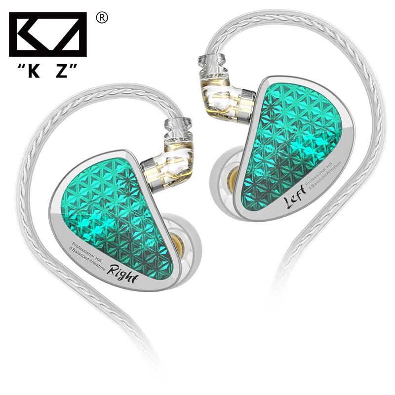 KZ AS16 PRO Wired In-Ear Monitor 8BA Balanced Armature HiFi Earphone Headset IEM