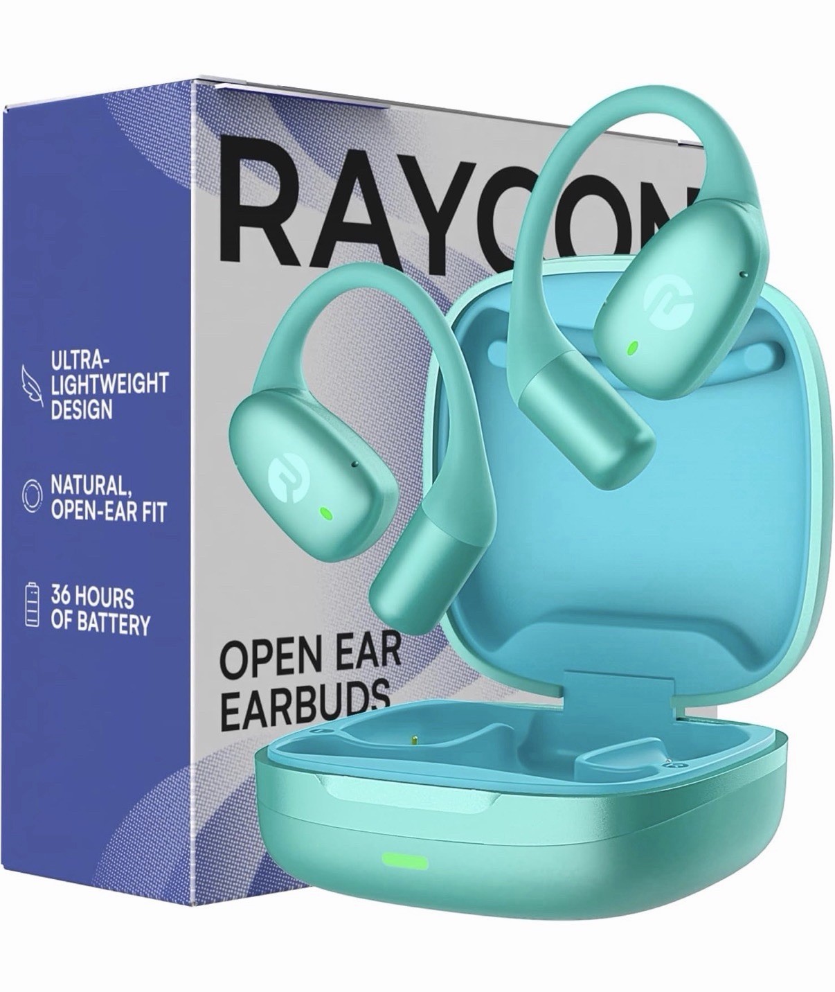 Raycon Essential Open Earbuds – True Wireless Open Ear Bluetooth 6.0 Headphones