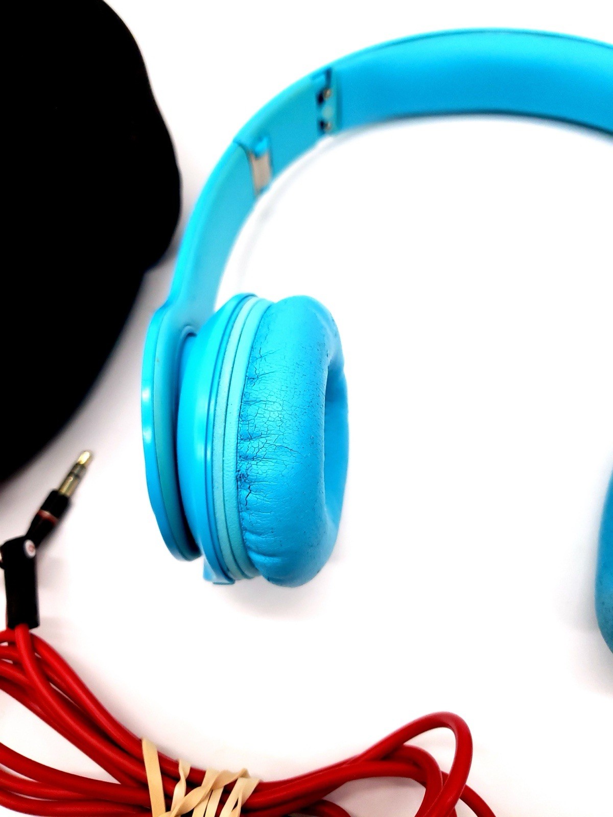 Beats by Dr. Dre Solo HD Headband Headphones – Teal – Wired with bag WORKS