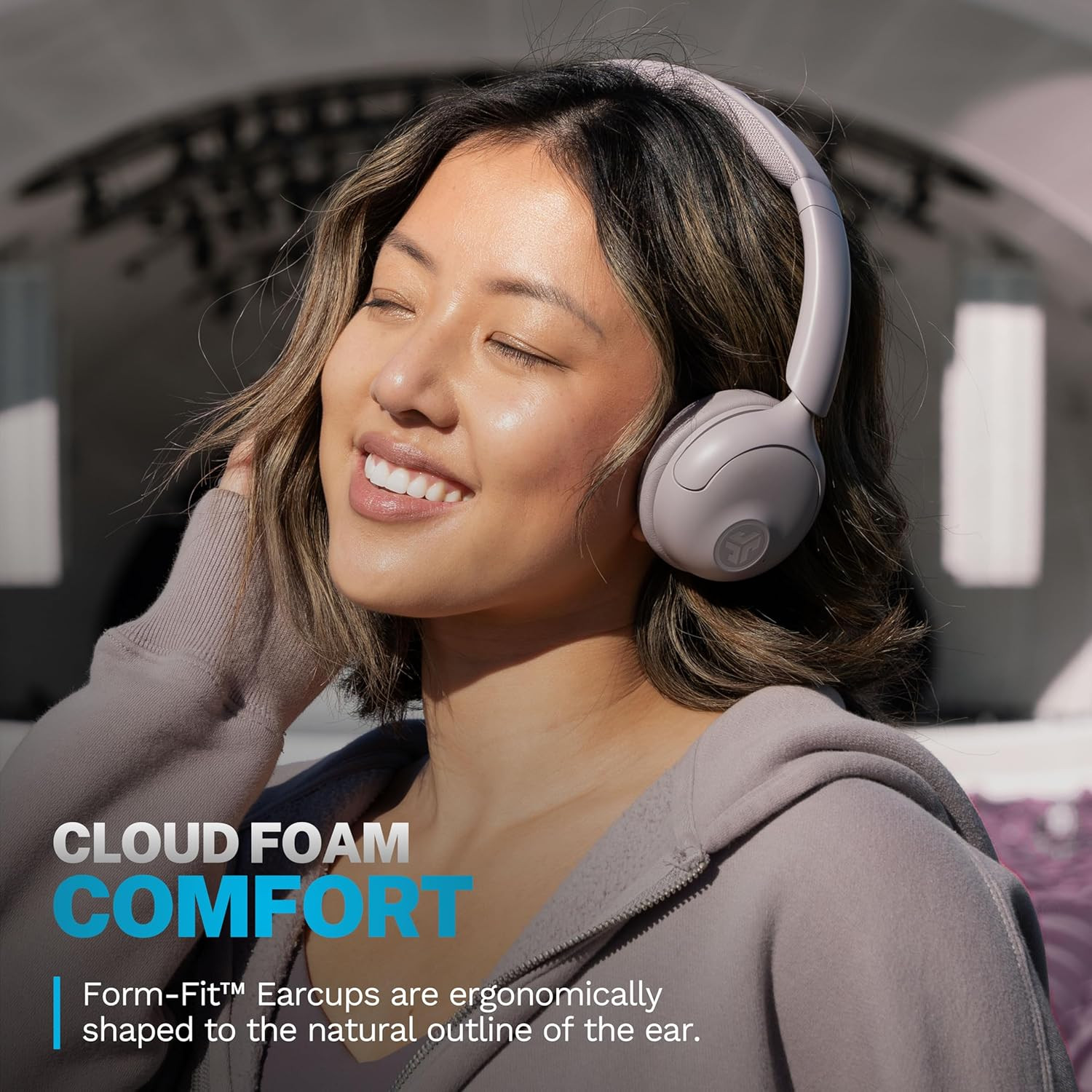 , Go Lux ANC, on Ear Headphones, Active Noise Cancelling, Bluetooth, Multipoint