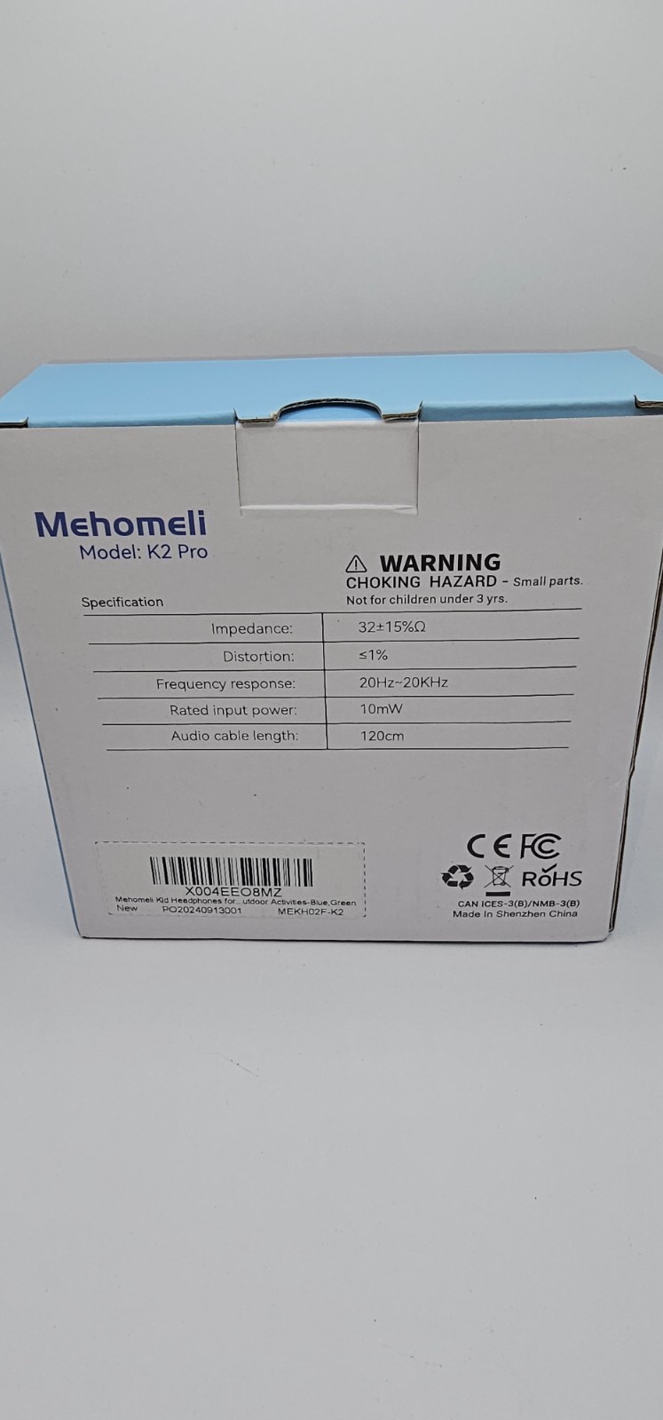 Mehomeli Kid Headphones for School, Air Wired Open Ear Headphones, 3.5mm