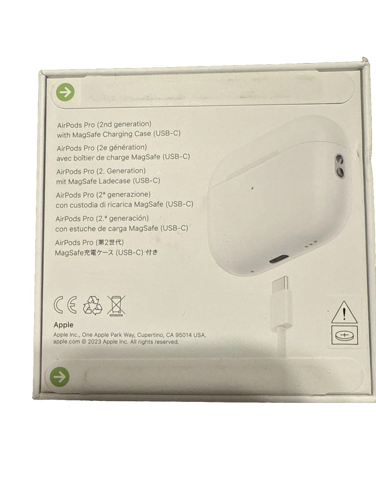 Airpods Pro (2nd Generation) With Magsafe Charging Case (usb-c)
