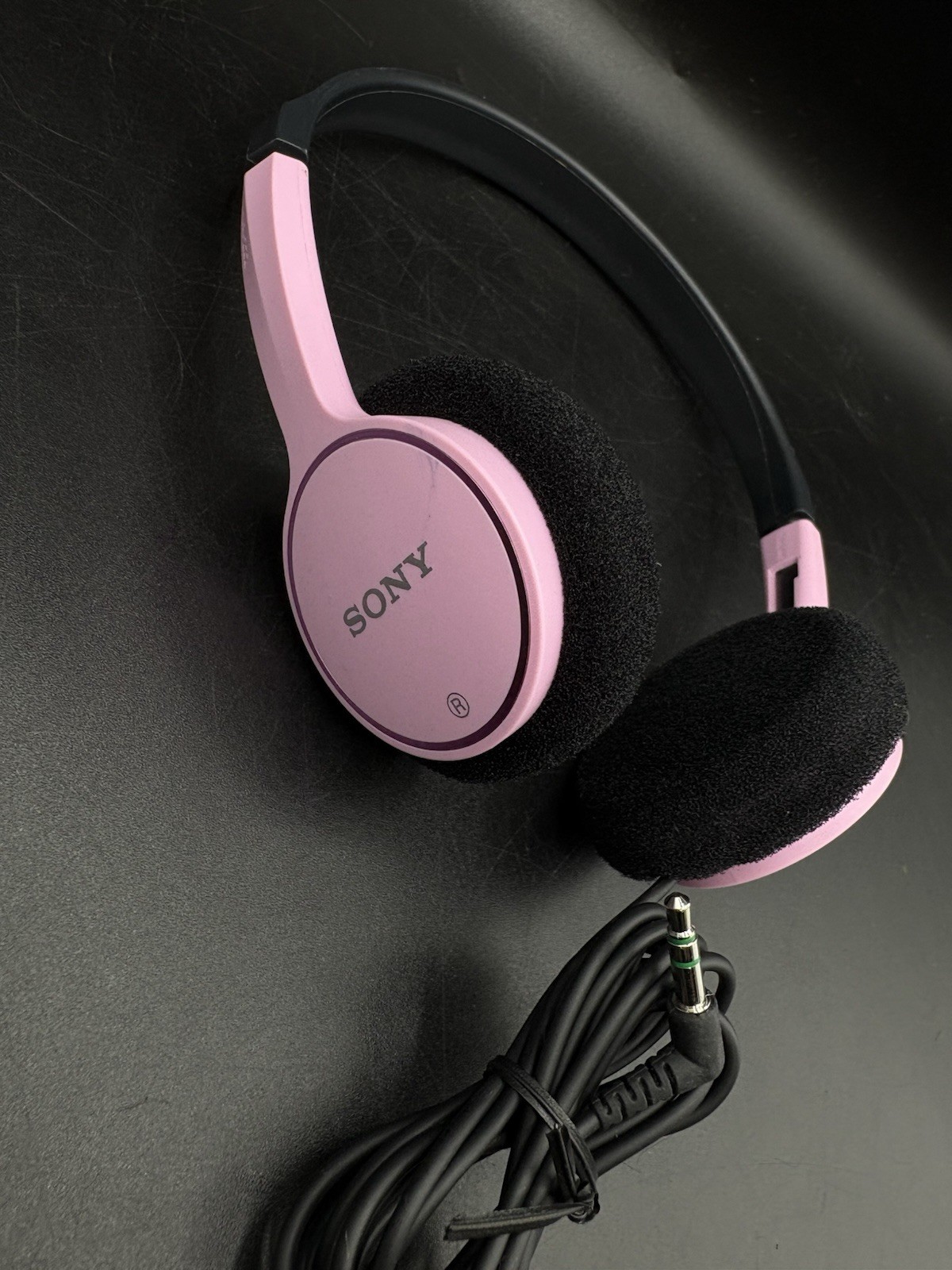 Tested and working Sony MDR-222 Headband Headphones Pink 3.5mm Jack
