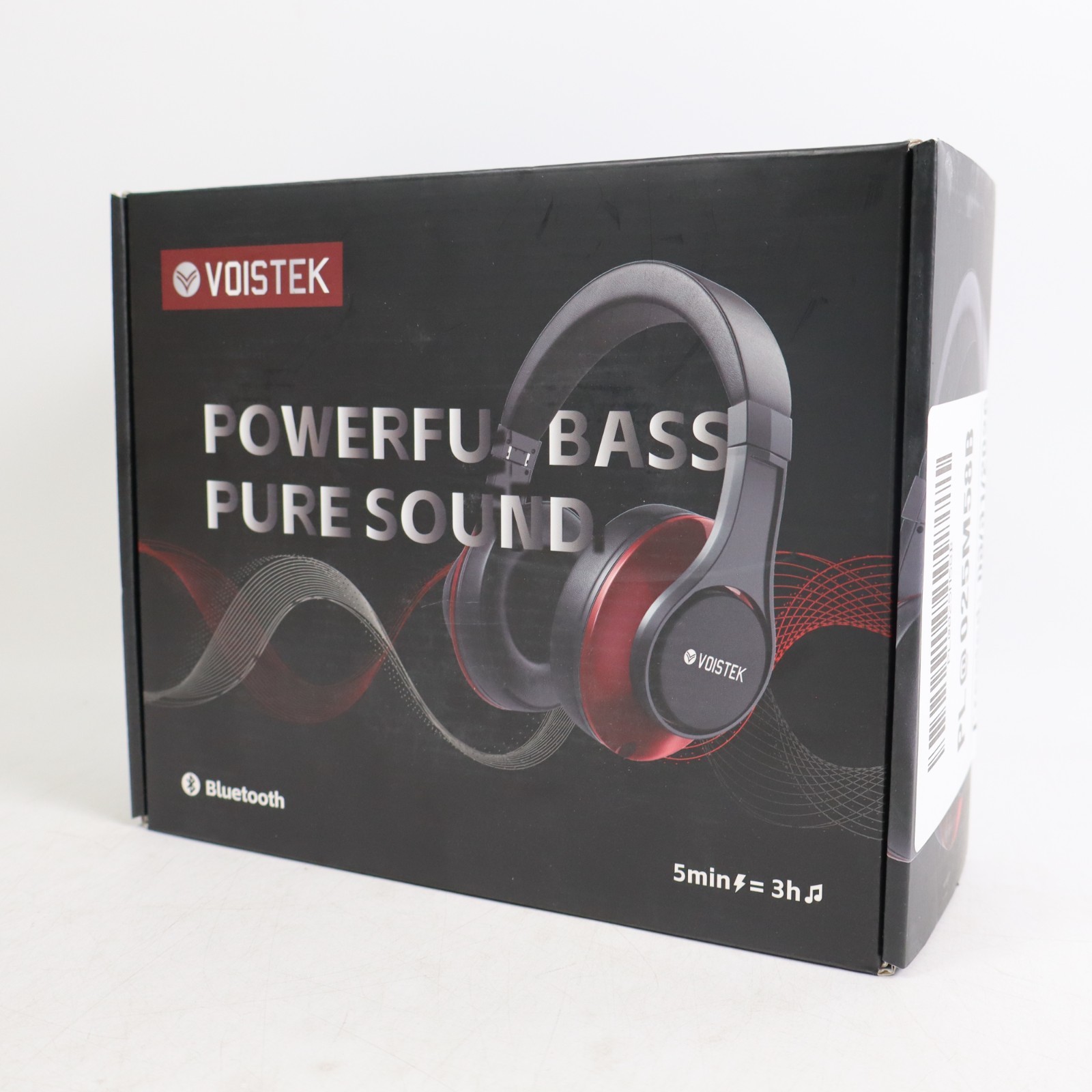 Voistek Wireless Over Ear Headphones with Microphone​ TH20S, Black/Silver