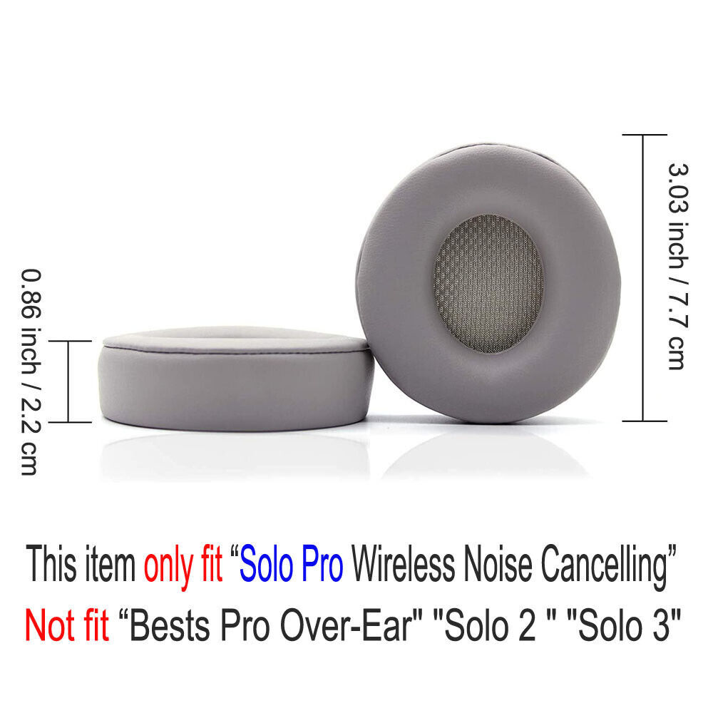 New Ear Pads Cushions Replacement For Beats Dre Solo Pro Wireless Headphones