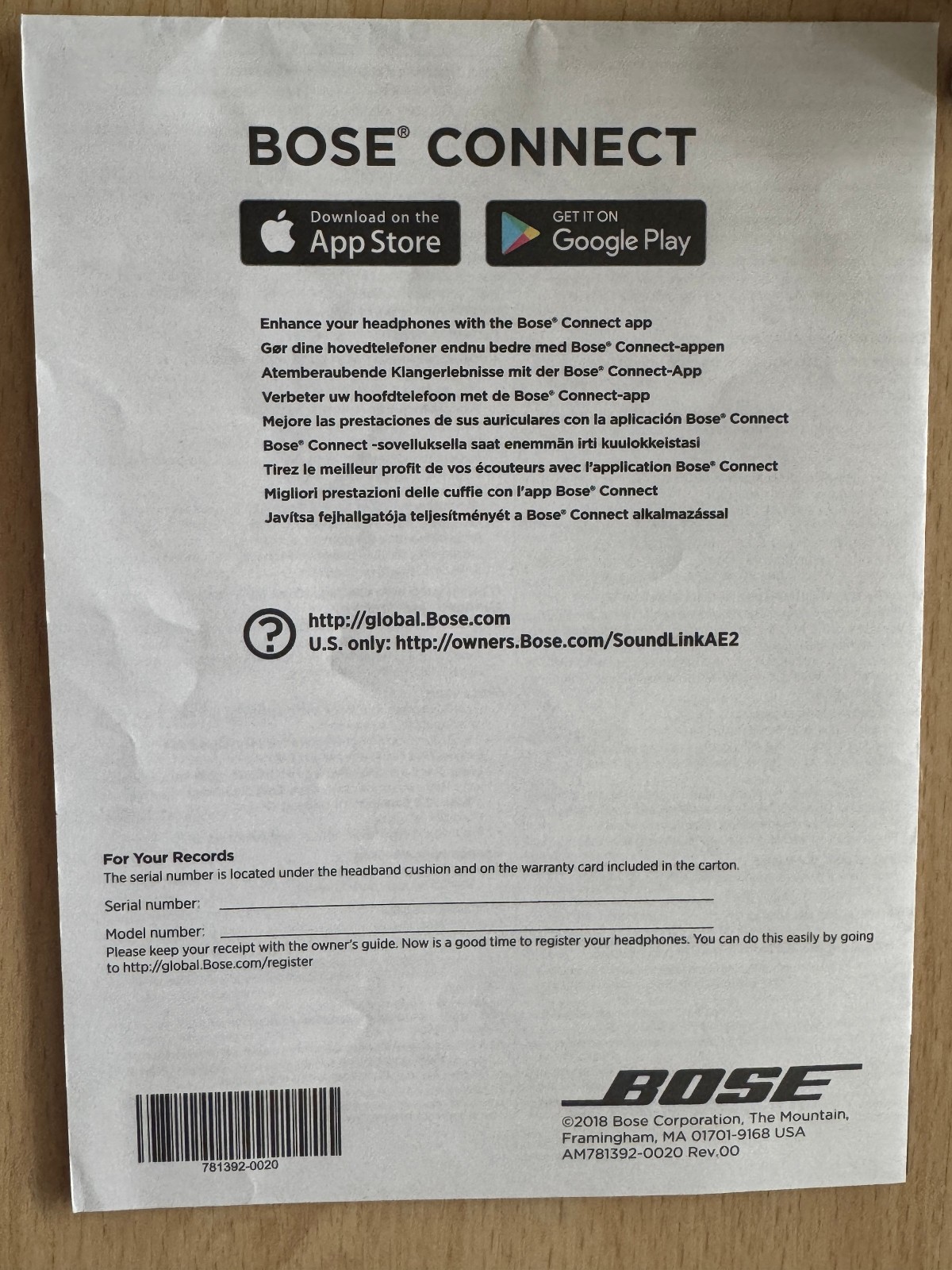 Bose SoundLink Around Ear II Wireless Headphones White in Case (Used & Working)