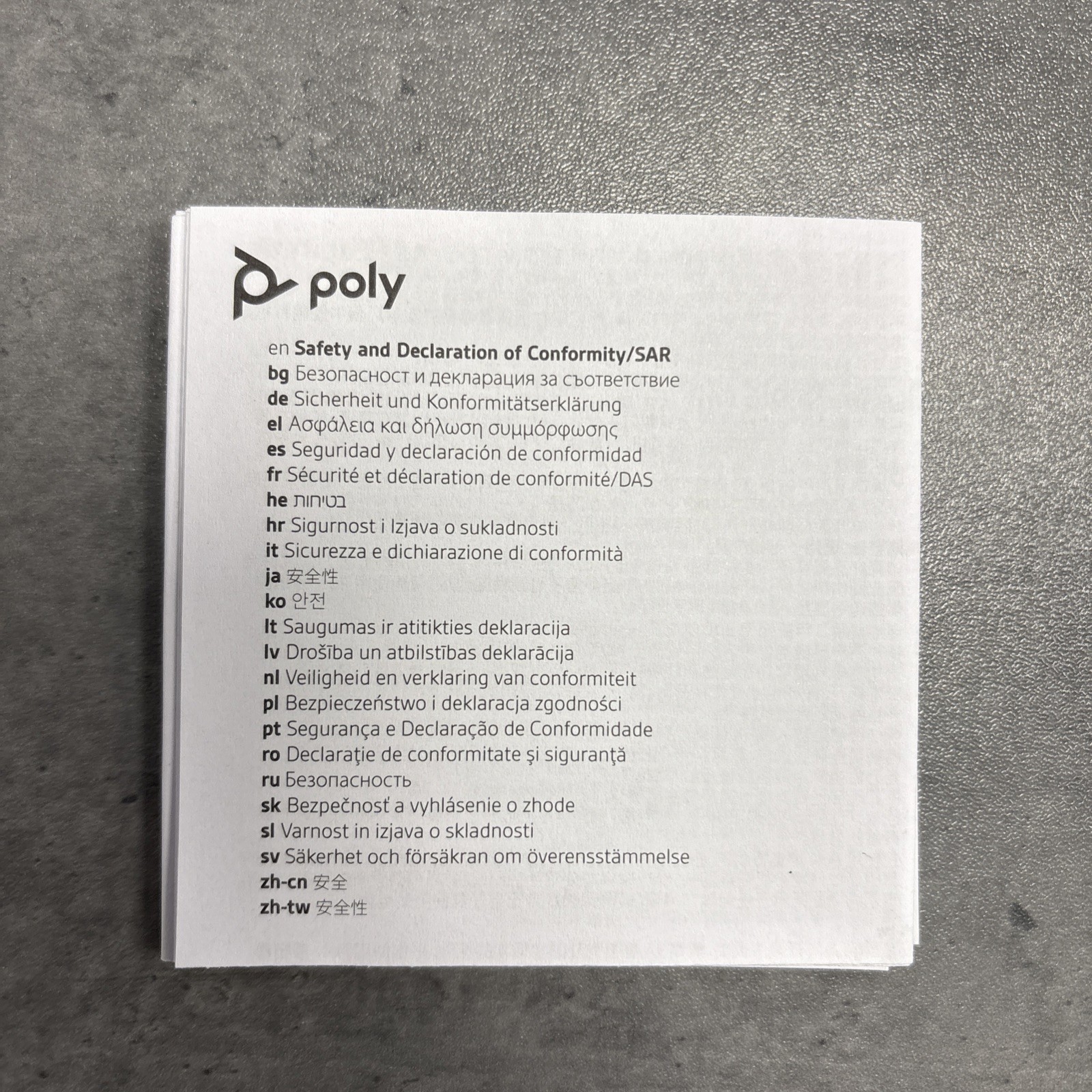 Poly Voyager Free 60+ UC Earset with Touchscreen Charge Case Black