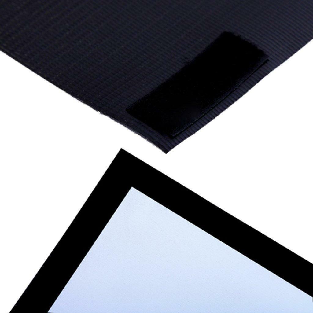 Excelvan Portable and Collapsible 84 Inch, 4:3 PVC Fabric Matte With 1.1 Gain ..