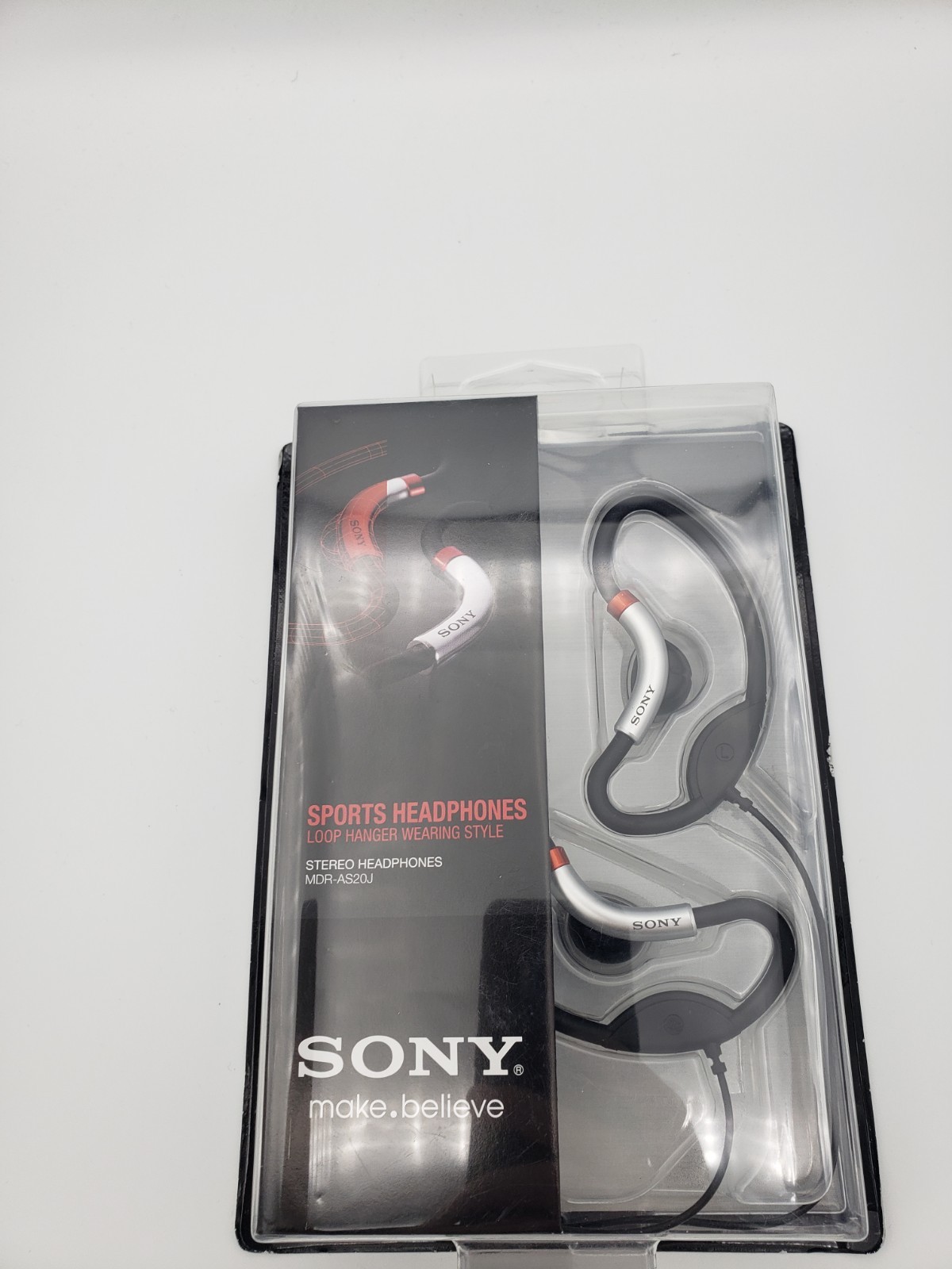 SONY MDR-AS20J Active Style Sport Clip On Headphones Double Support Loop Hangers