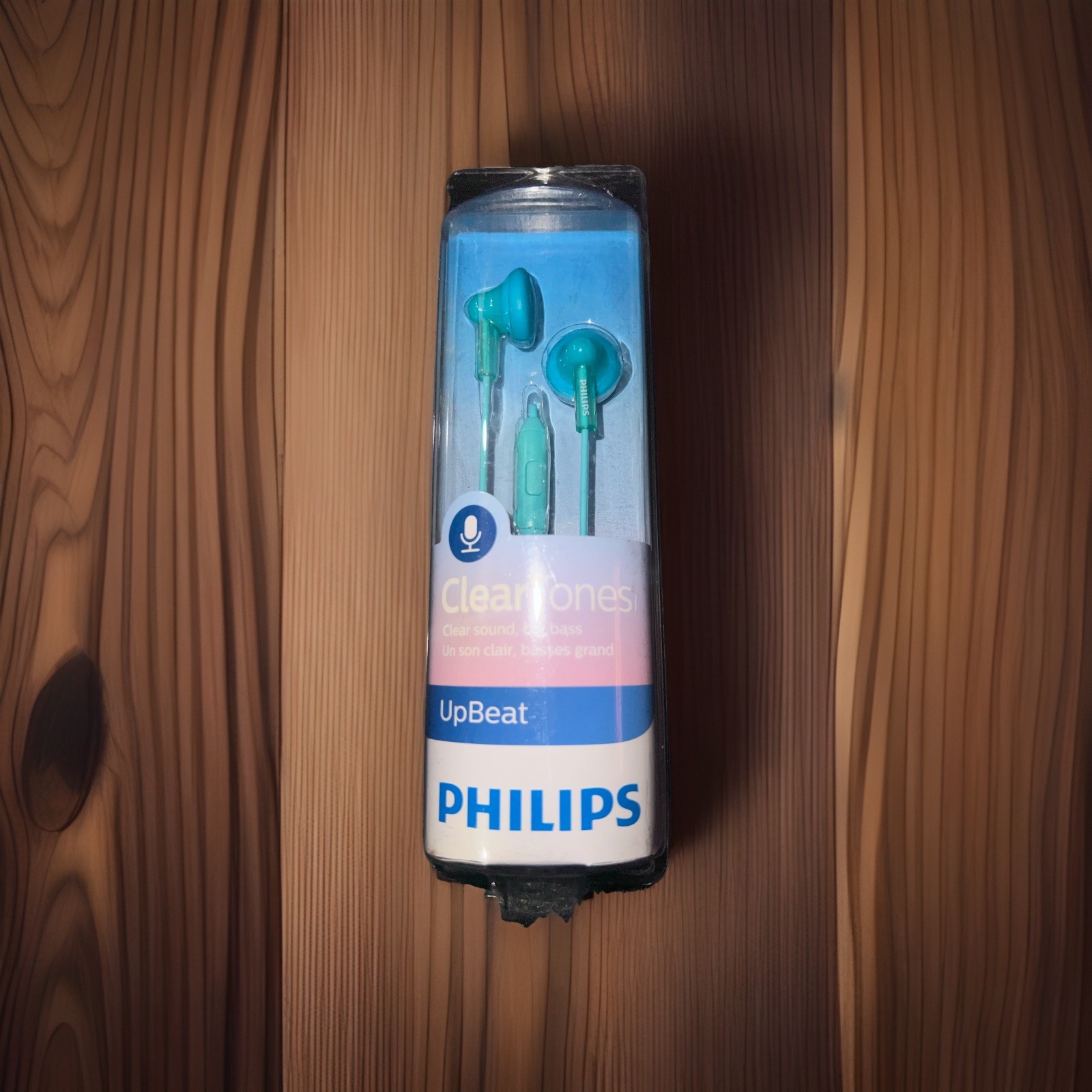 Philips ClearTones UpBeat In-Ear Teal Headphones w/ Mic SHE3015TL/27