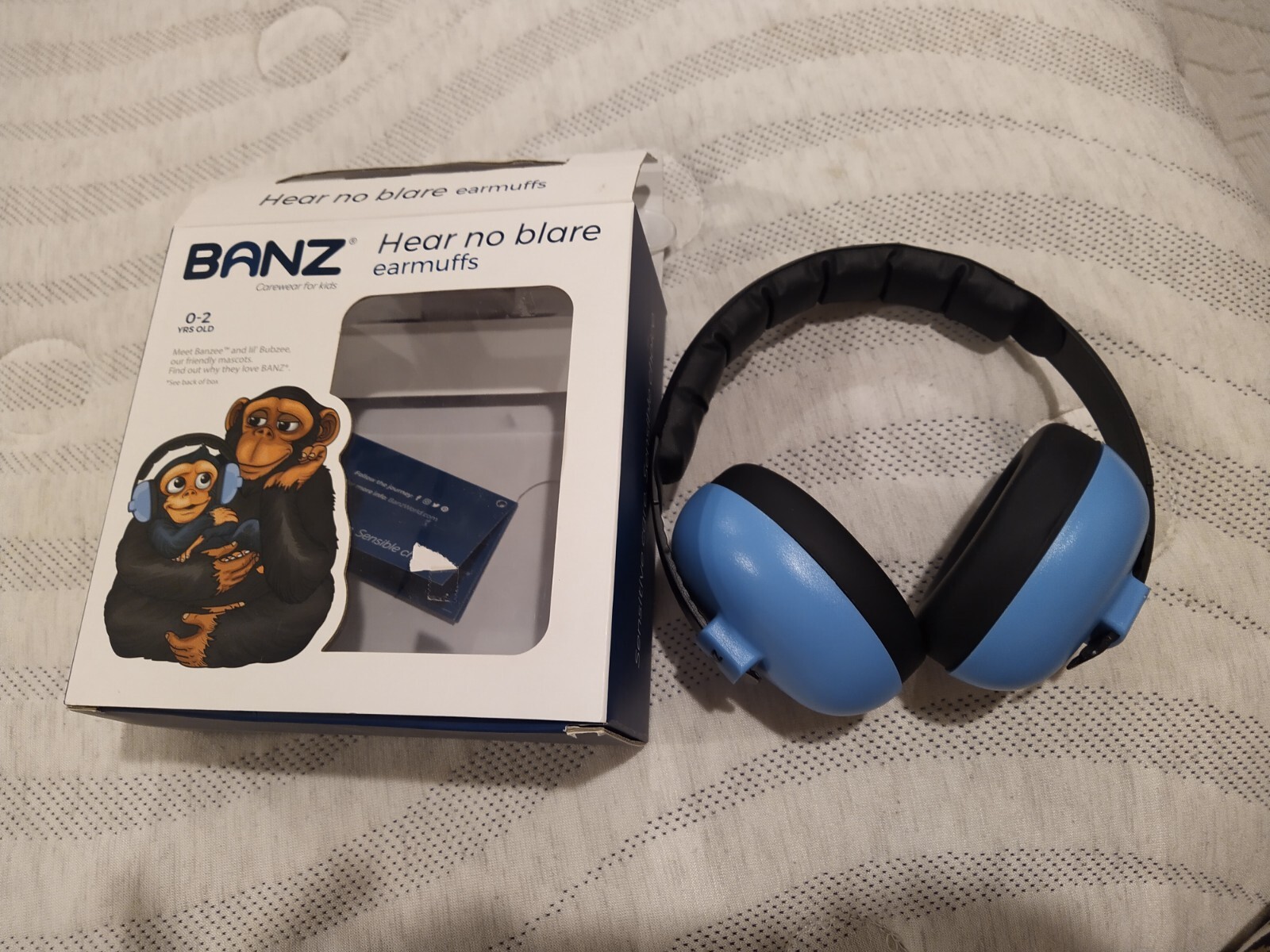 Baby Headphones Earmuffs Banz Color Blue 0-2 Years Old
