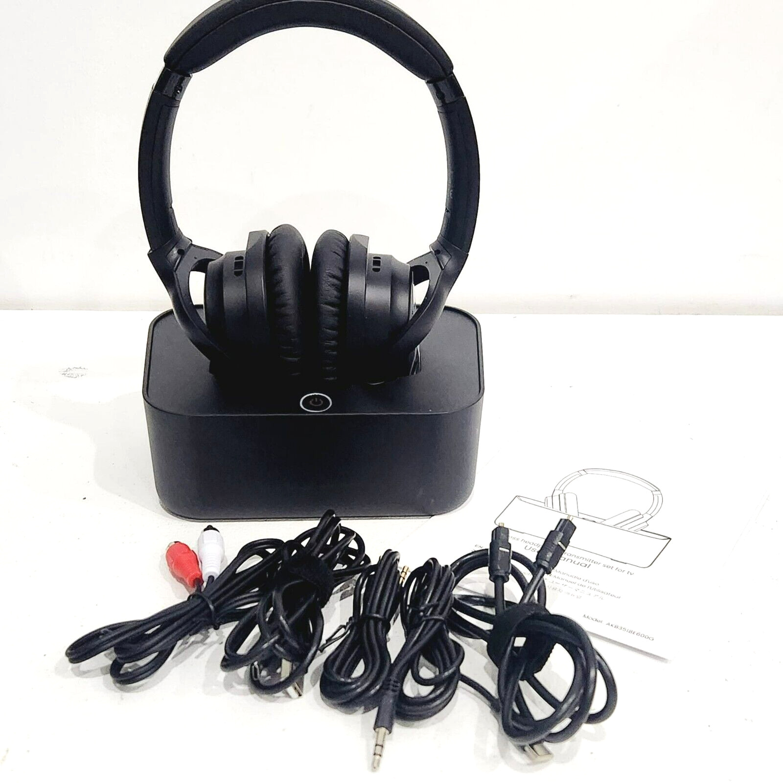 Bluetooth 5.2 Wireless Headphones for TV w/ Optical Digital RCA AUX USB Input