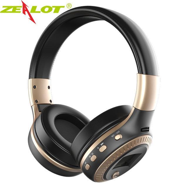 Zealot B19 Headphones Lcd Display Hifi Bass Stereo Earphone Bluetooth Wireless H