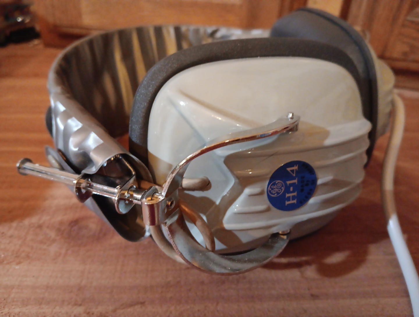 GE General Electric H-14 Stereo Headphones Vintage ELEGA of Japan Tested/WORKS