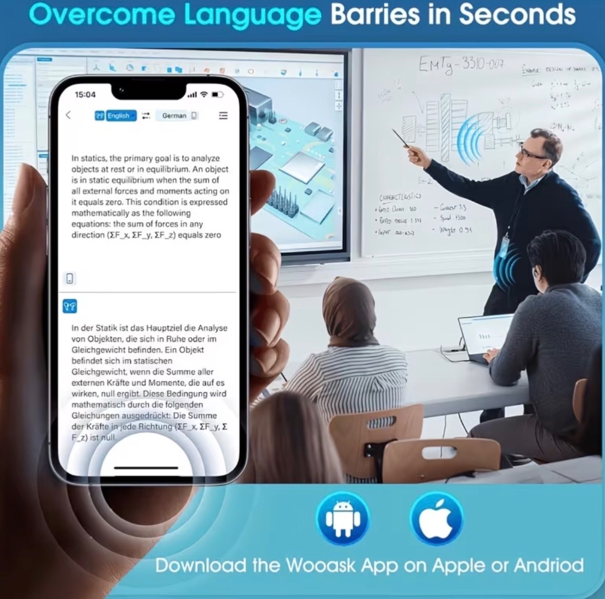 2026 AI Language Translation Headphones, Real-time 3-in-1 Translation Headphones