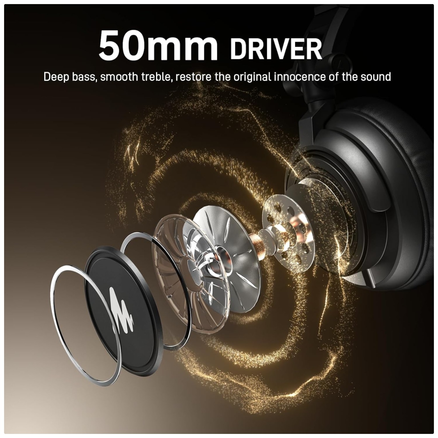 Hi-Fi Sound Studio Headset with Detachable Cable