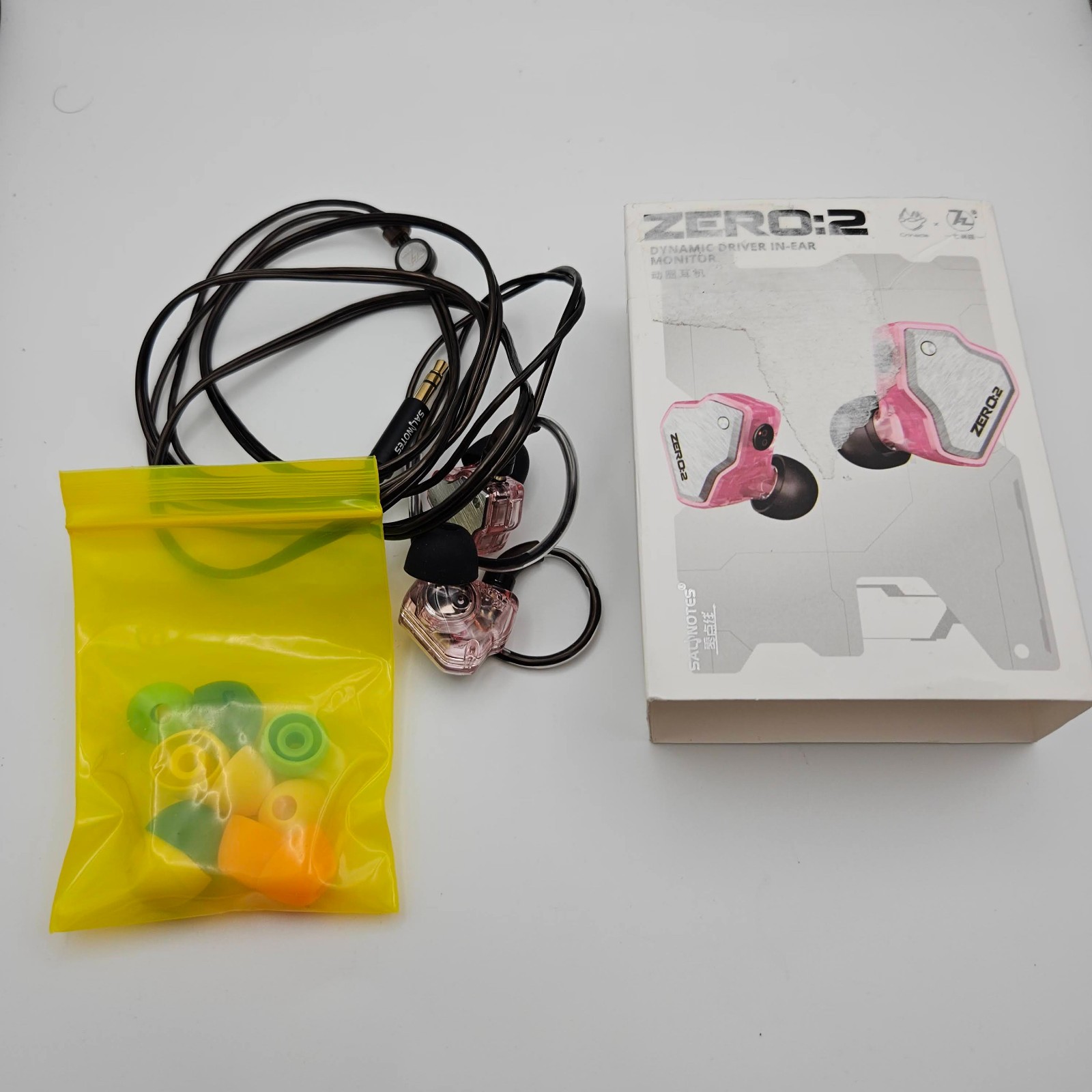 LOT OF 3 IEM/BUDS WIRED WIRELESS ENZO PRO, Linsoul ZERO:2 , SONY W1-C100 GAMING