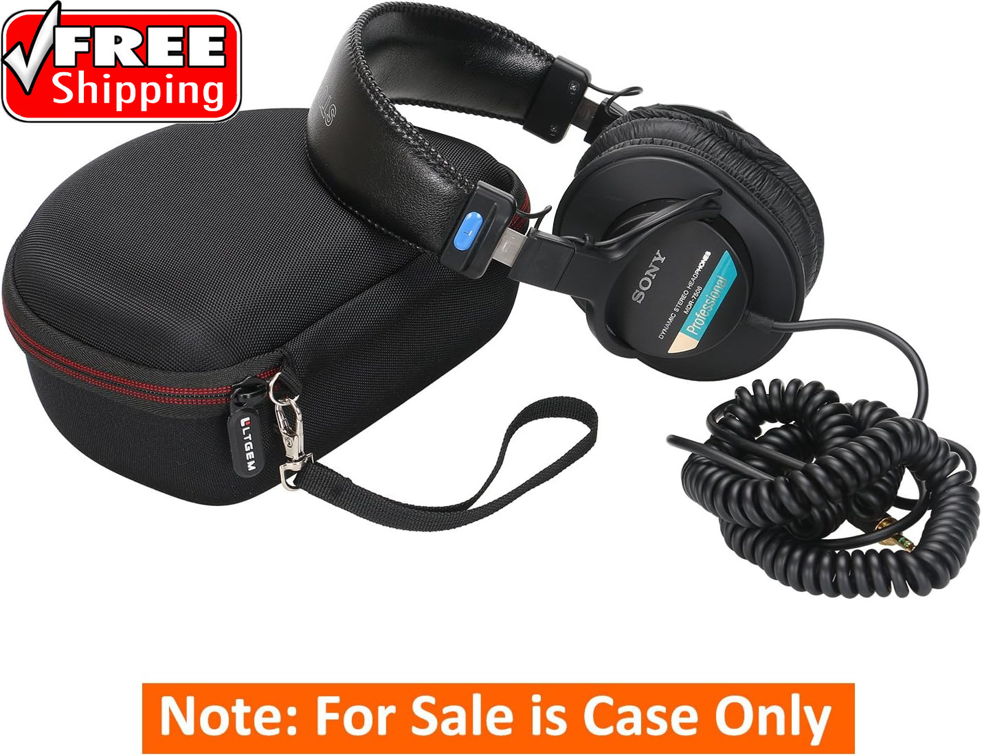 LTGEM Case Compatible with Sony MDR7506 Professional Large Diaphragm Headphone,