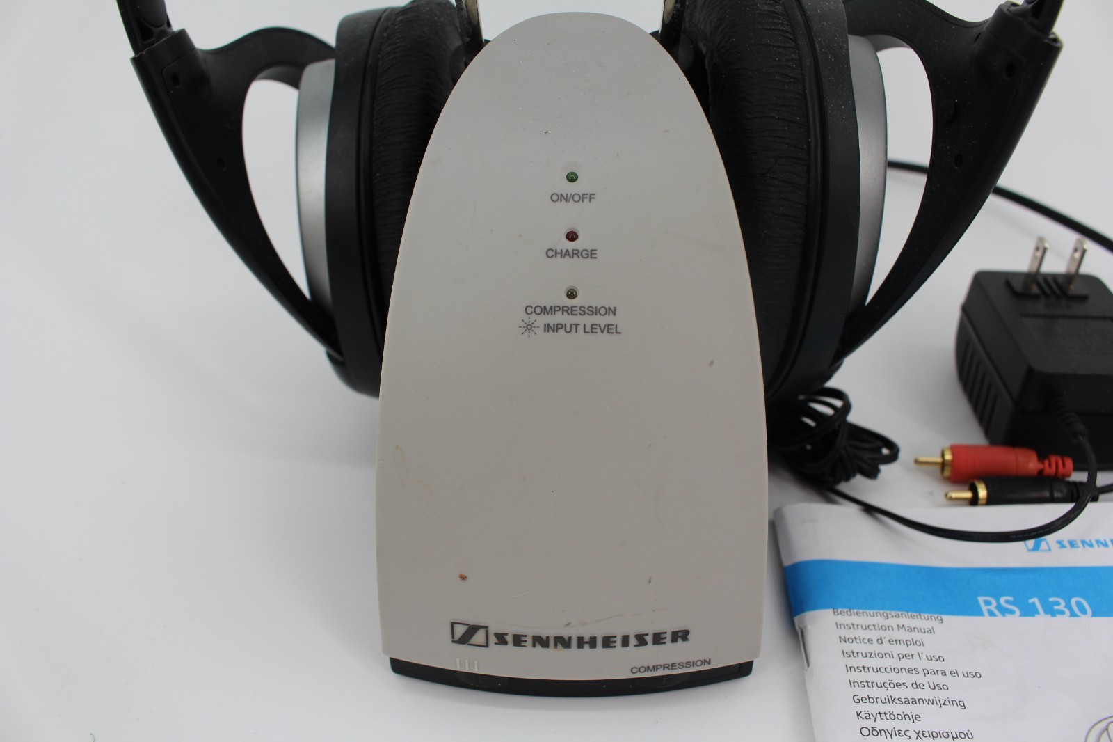 Sennheiser RS 120-W Wireless TV Headphones Untested Parts Needs Ear Covers