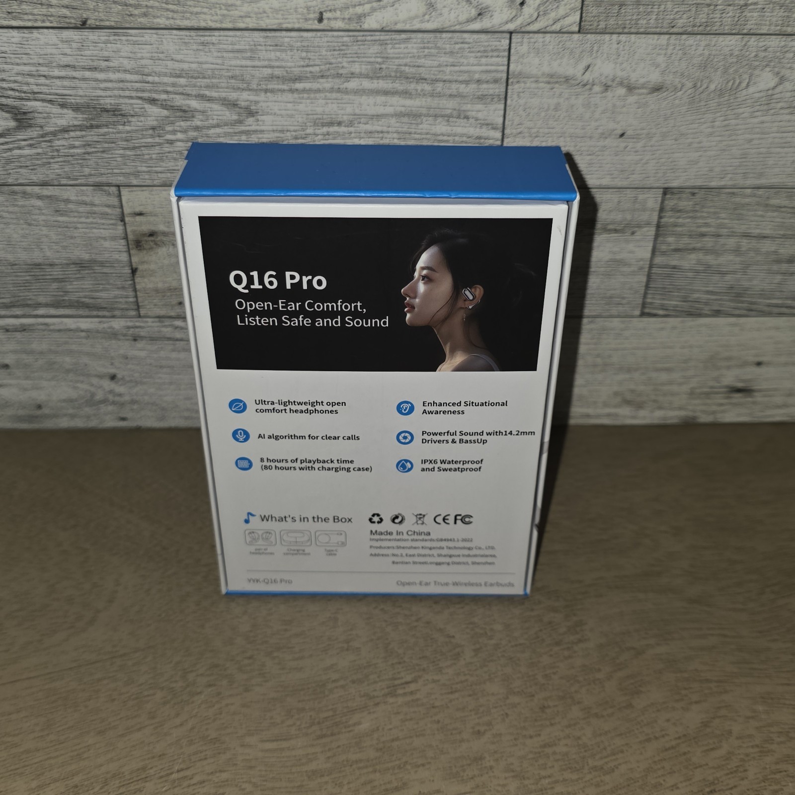NEW in the Box -YYK-Q16 Pro LCD Open-Ear Wireless Earbuds | 80H Playback | IPX6