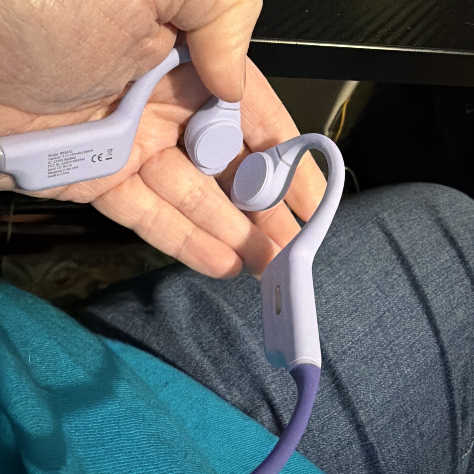 RAYCON Bone Conduction Headphones, NEW Open-Ear Bluetooth Sports Earbuds W/ Mic