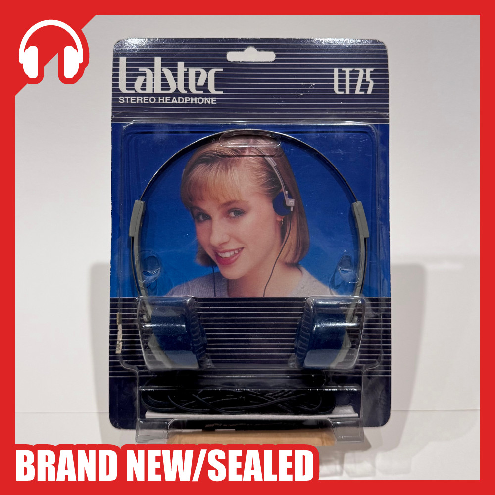 1986 Labtec – Stereo Headphone LT-25 (Wired 3.5mm) BRAND NEW / SEALED!