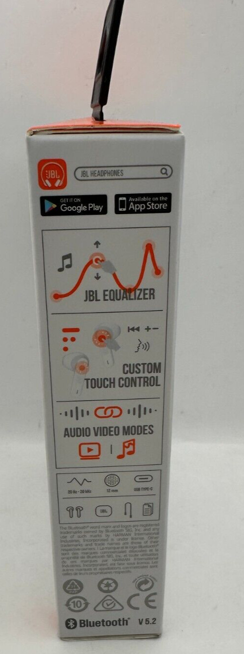 JBL Vibe Flex White Wireless Earbuds Brand New Sealed!!