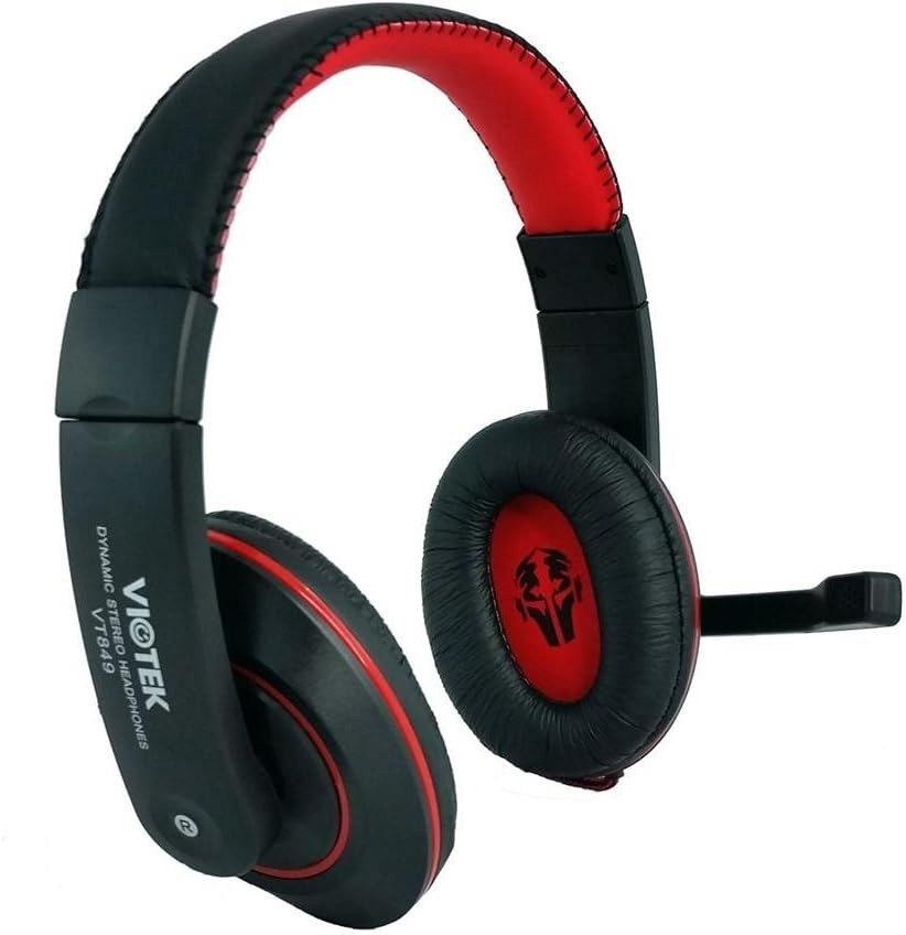 Viotek R-VT849MV Hi-Fi Headphones 40mm Drivers, Mini-Jack Interface, Microphone