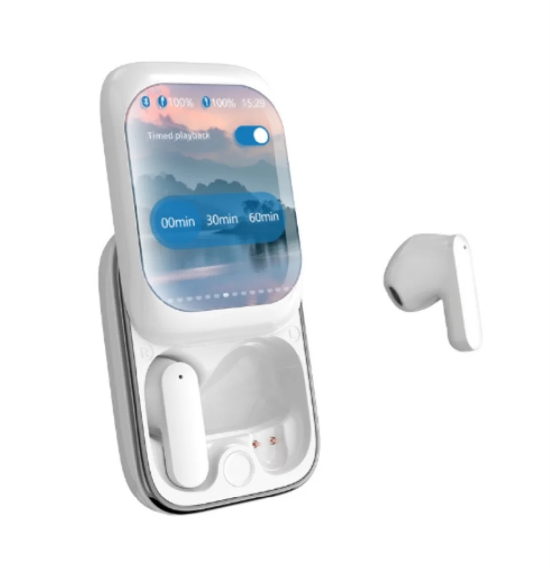 Slide-out True Wireless Bluetooth Touch Screen Headphones For Android IOS