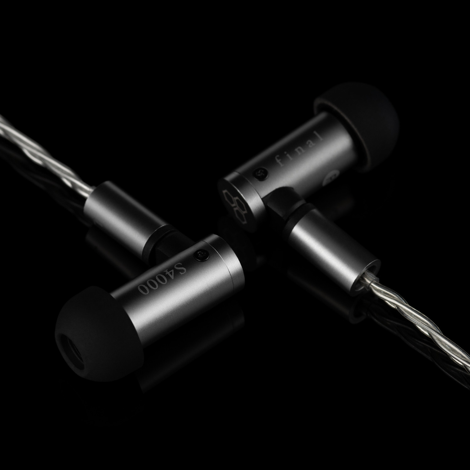 Final Audio S4000 In-Ear Headphones, Dual BA Drivers, Stainless Steel, NEW