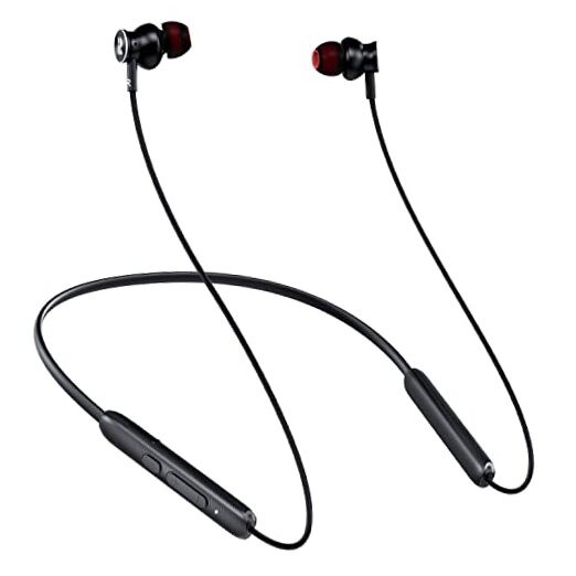 Bluetooth Headphones,V5.2 Wireless Bluetooth Earbuds w/Mic in-Ear Black&Red