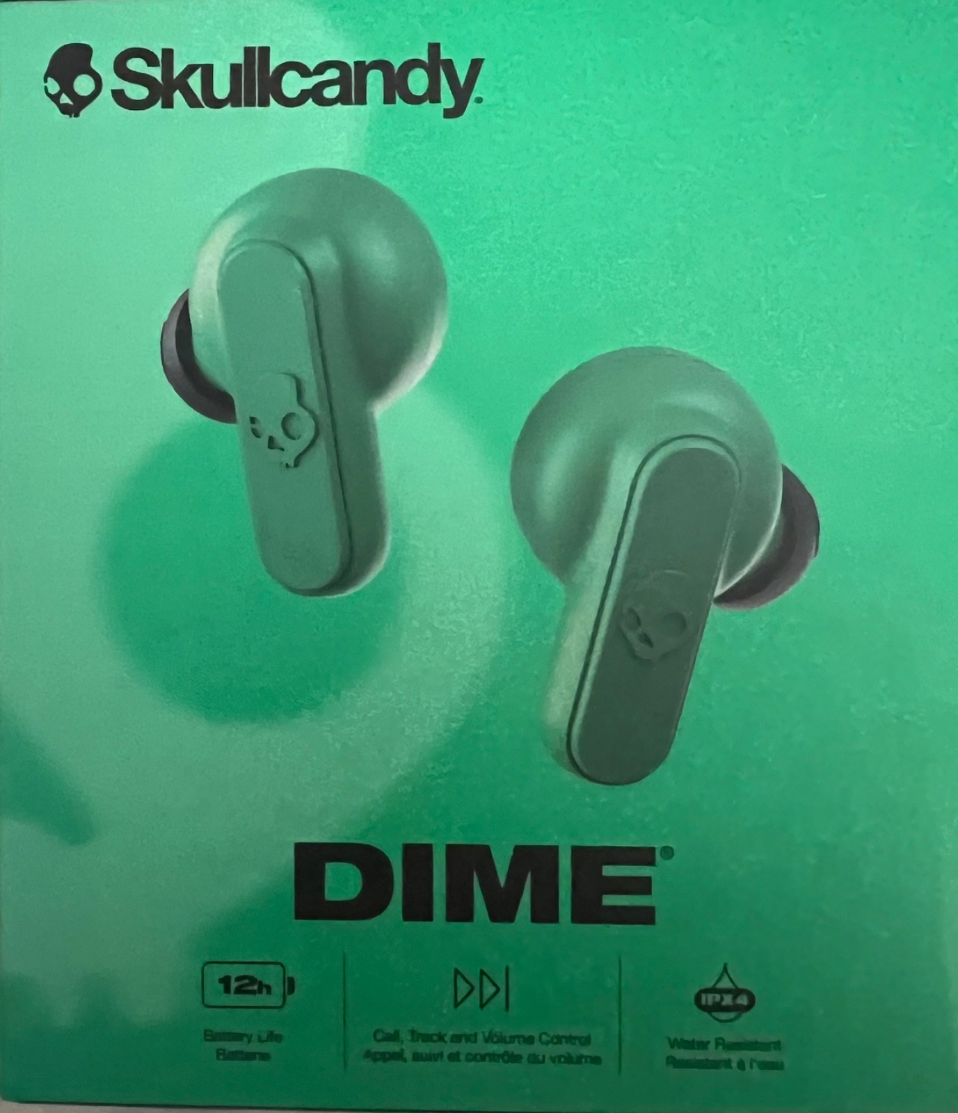 Skullcandy Dime True Wireless Earbuds Bluetooth Noise Cancelling Green. New!