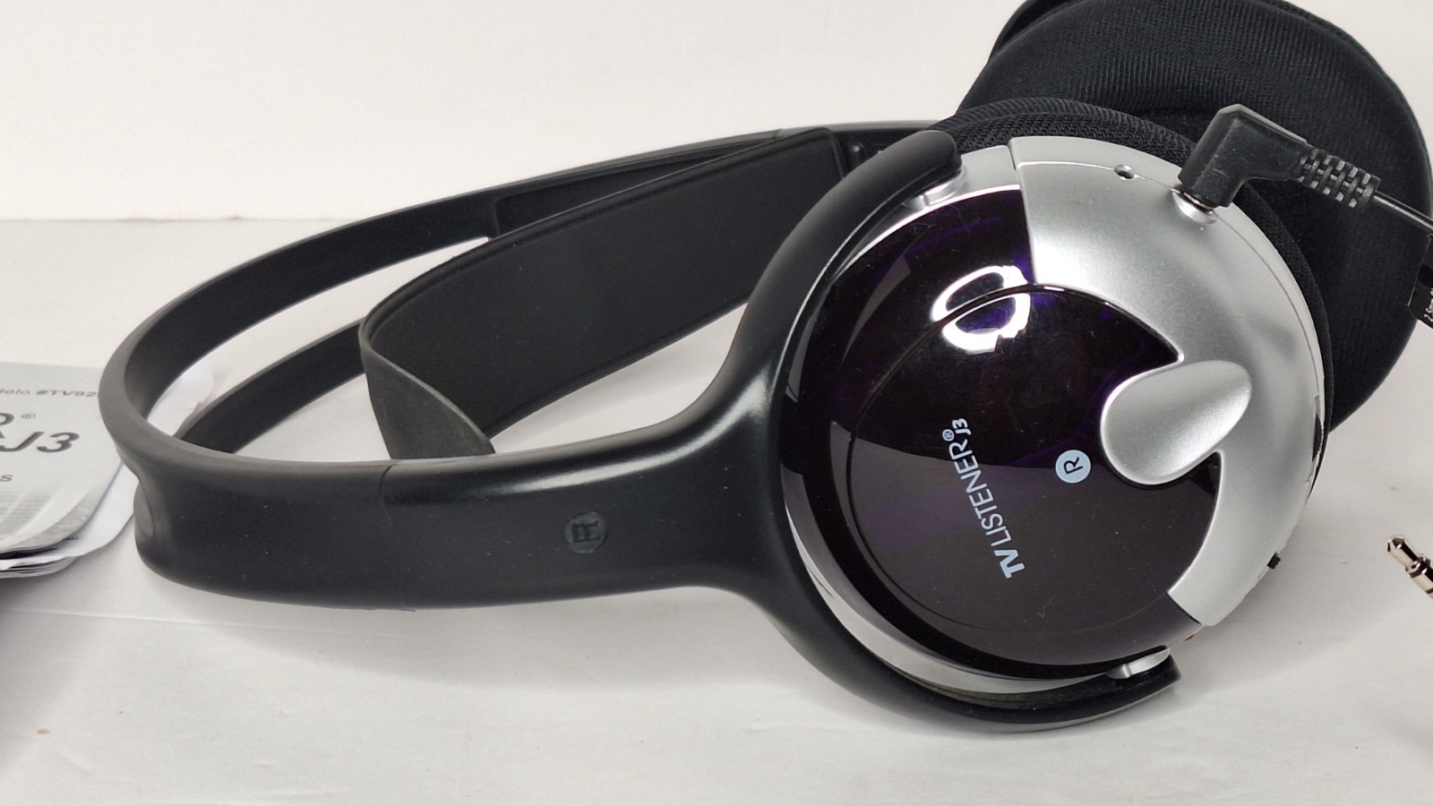Unisar TV Listener J3 TV920 Headband Wireless Headphones NO Power Cord