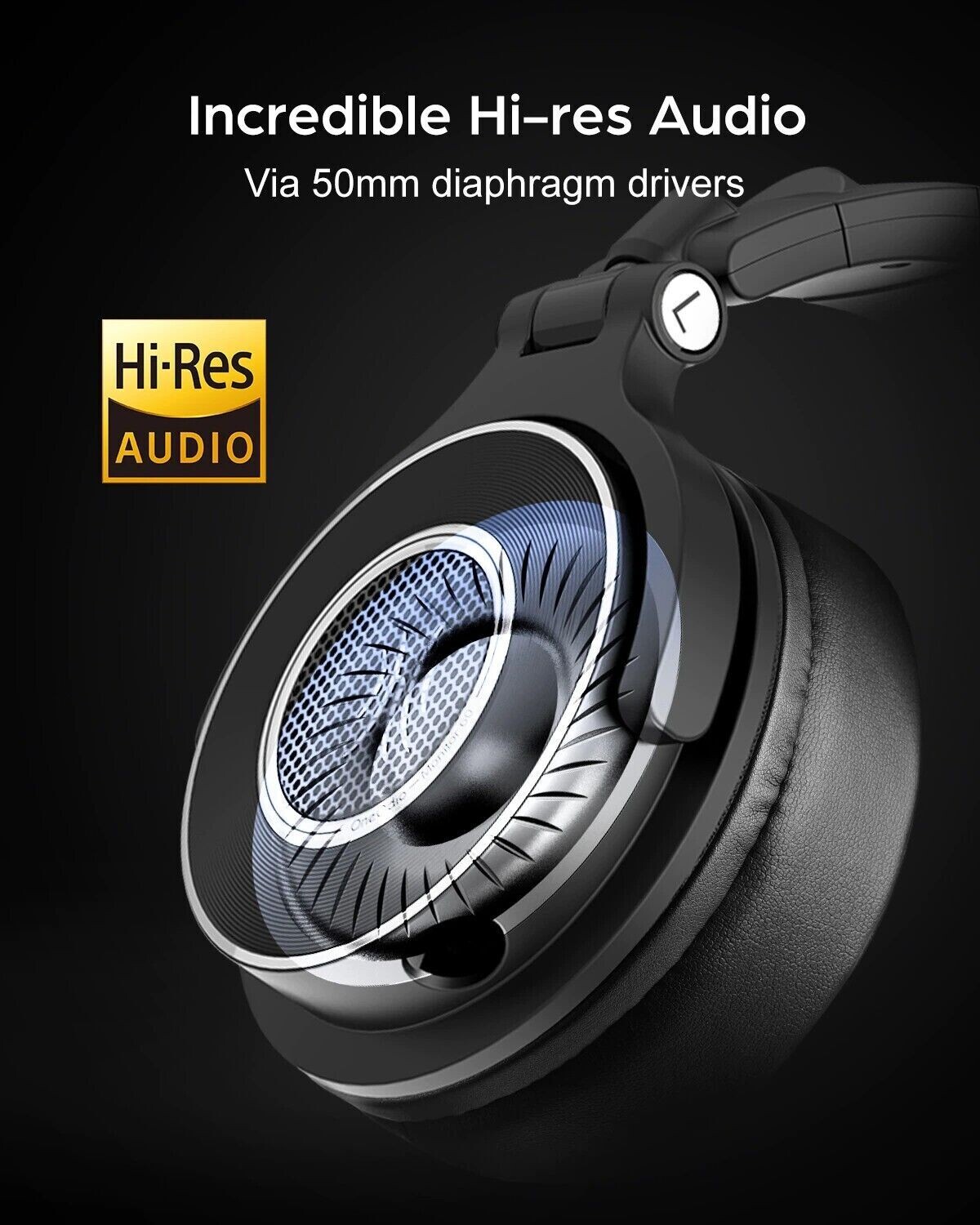 OneOdio Monitor 60 Professional Studio Headphones Wired Over Ear Hi-Res Audio