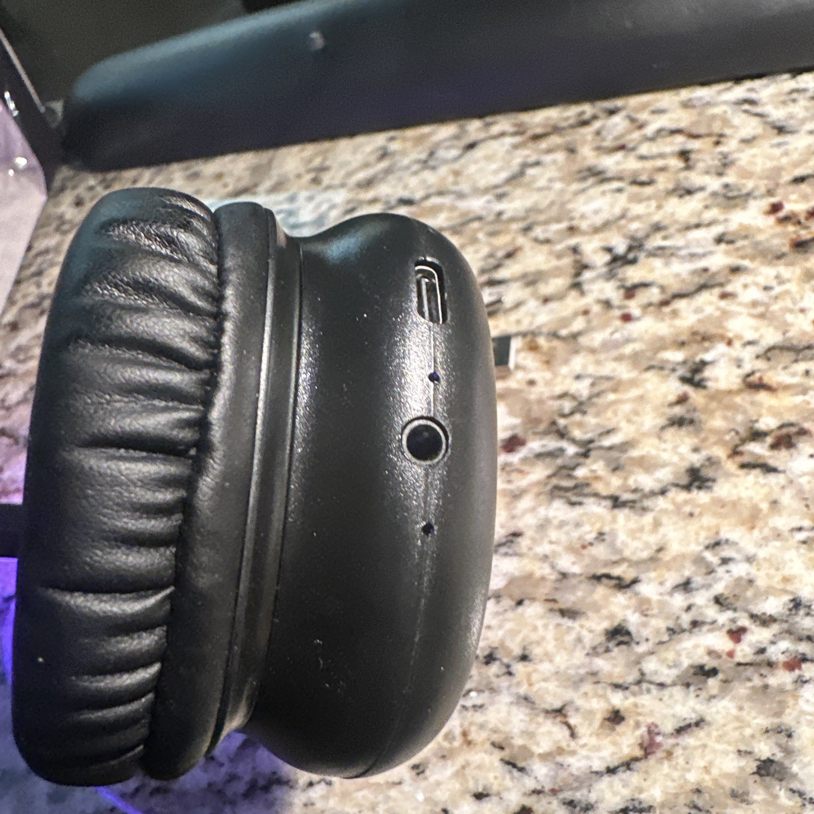 SHINE Wireless Bluetooth Headphones Black LED Light Color Changing RGB Over-Ear