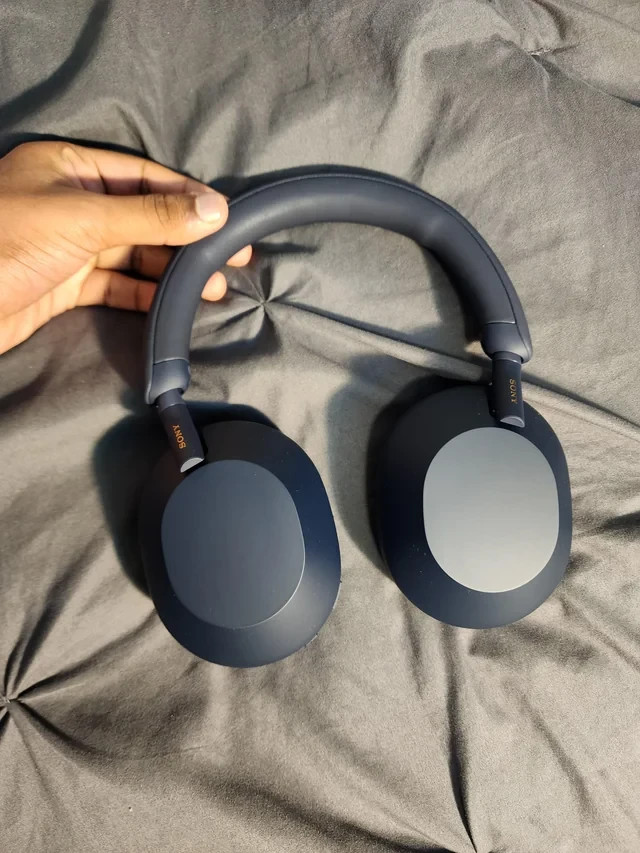 Sony WH1000XM5/L Wireless Bluetooth Over-Ear Headphones – Blue