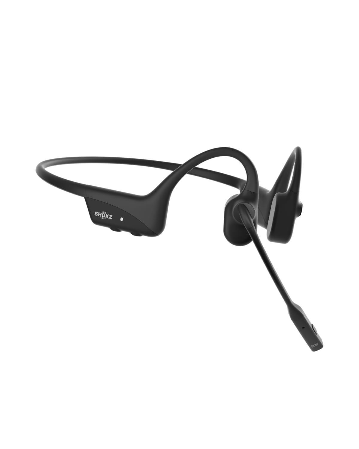 Shokz OpenComm 2 Bone Conduction Bluetooth Headset w/ Boom Mic Black Excellent