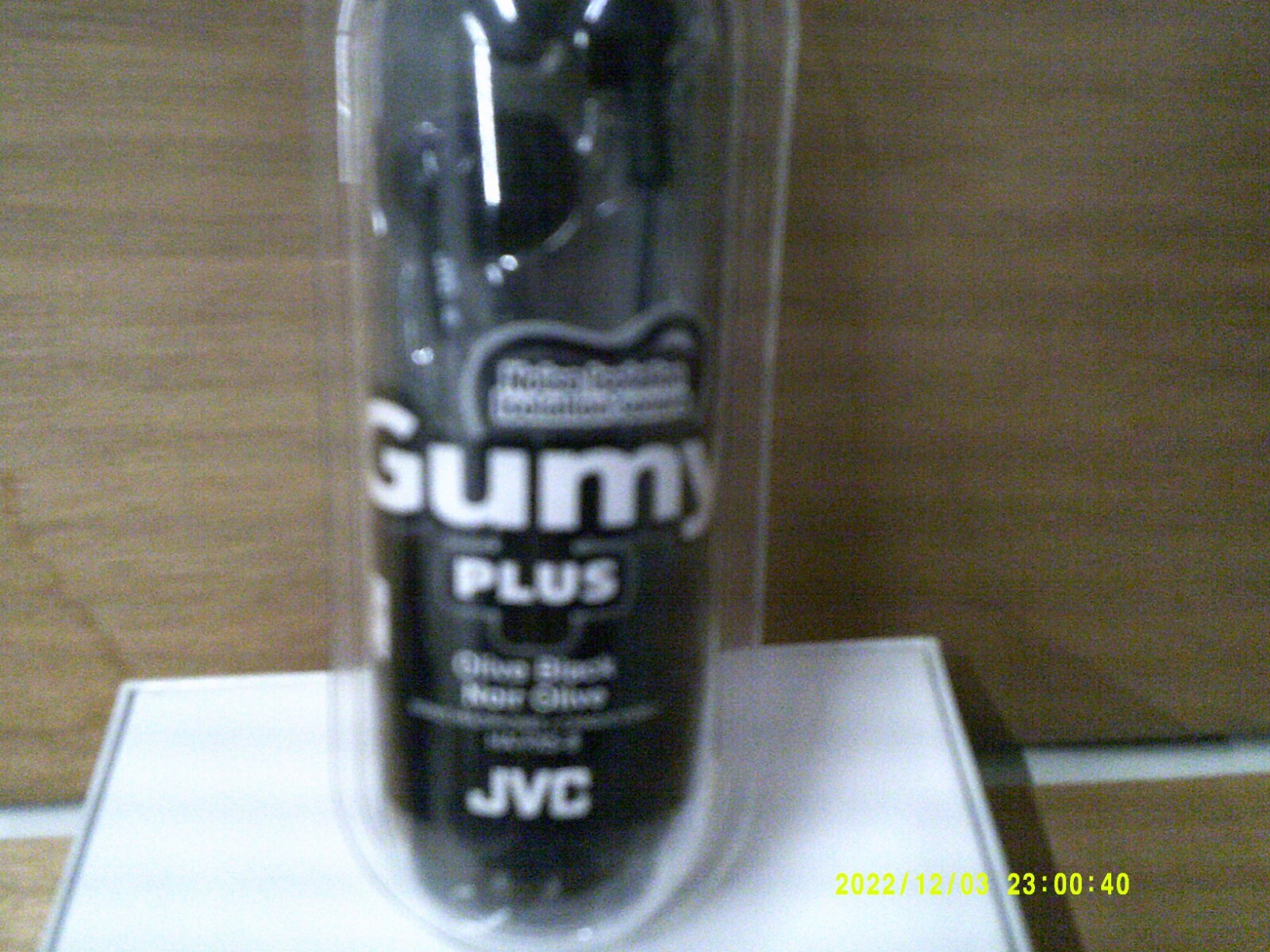 New JVC Gumy Plus Olive black HA-FX5-B stereo headphones iPod,iPhone,iPad compat